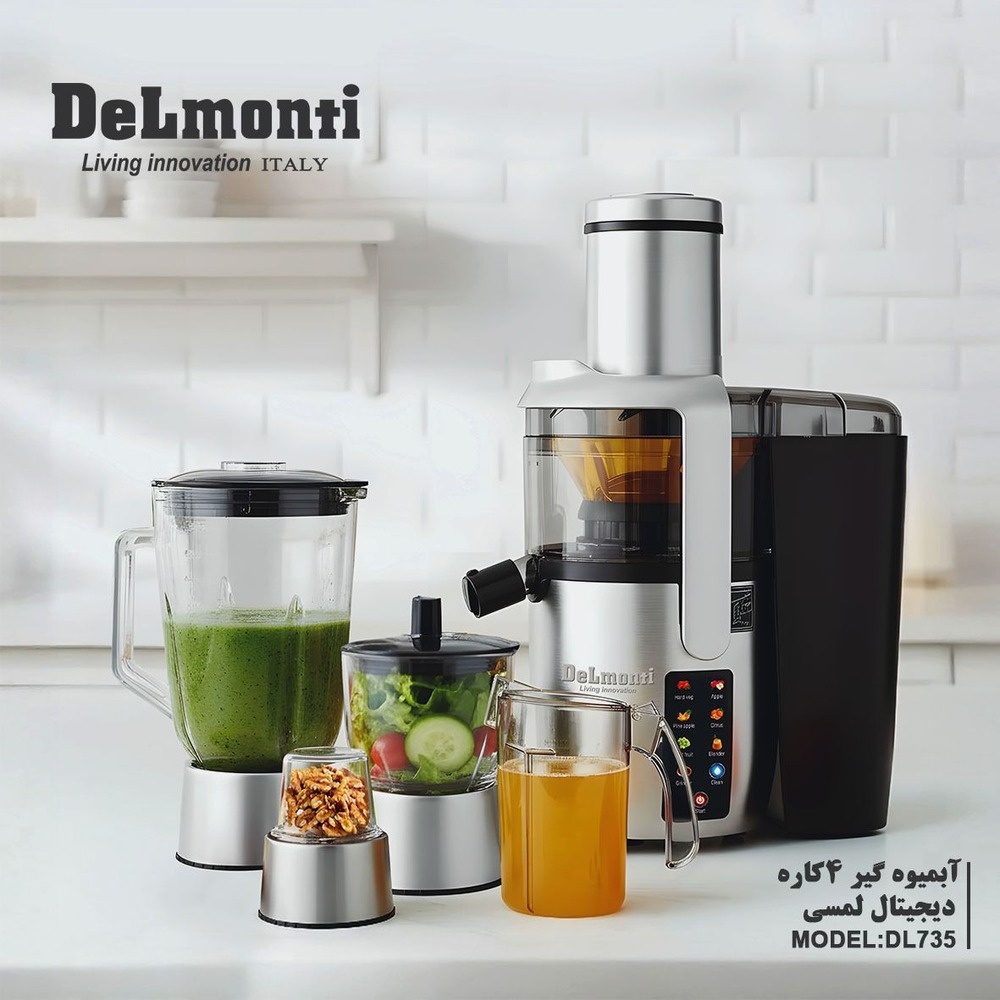 آبمیوه‌گیر ۴ کاره دیجیتال لمسی دلمونتی DL735
