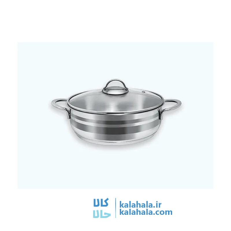 قابلمه استیل کاج درب پیرکس سایز 32