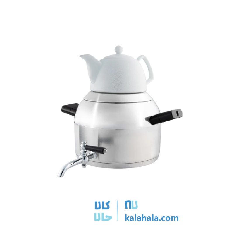 کتری و قوری کاندید  گنجایش کتری 5 لیتر گنجایش قوری 0.5 لیتر دسته مشکی