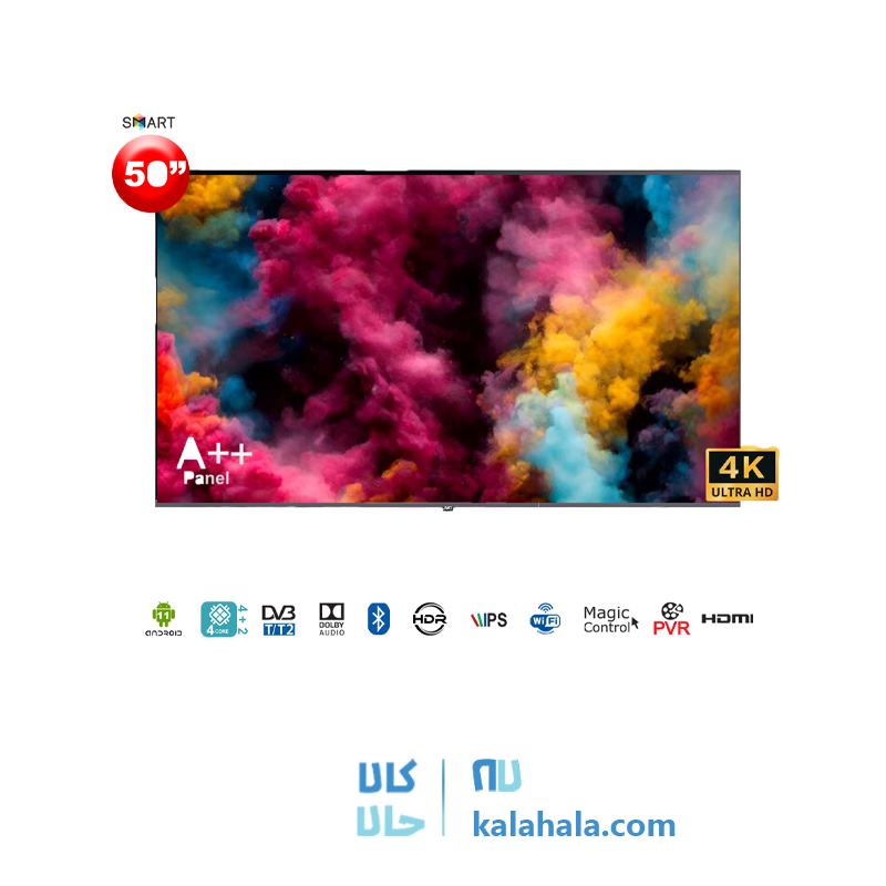 تلویزیون هوشمند جی وی سی ۵۰ اینچ - LT 50 N100