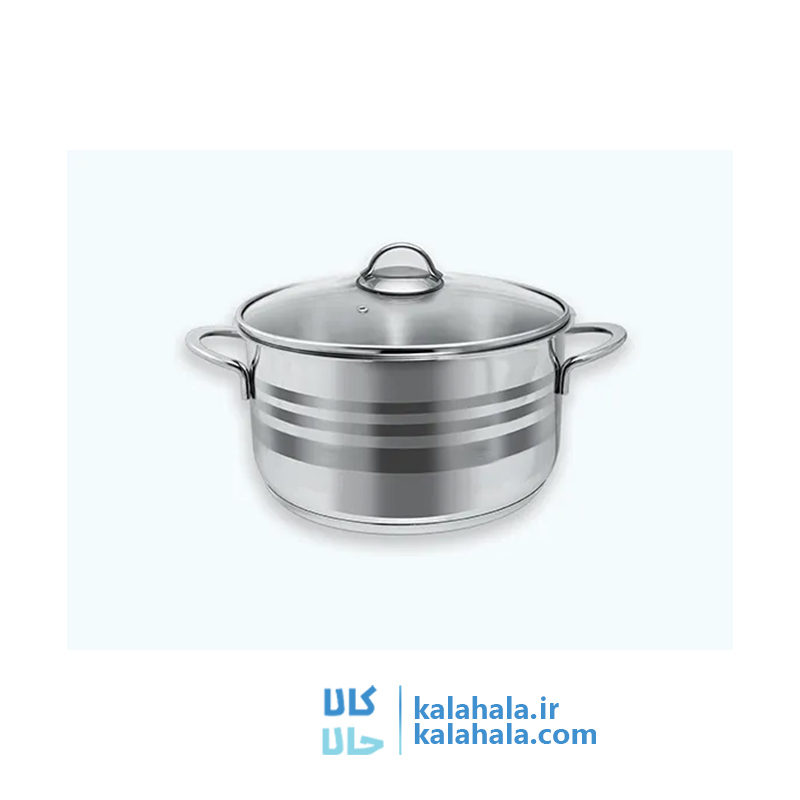 قابلمه استیل کاج درب پیرکس سایز 32