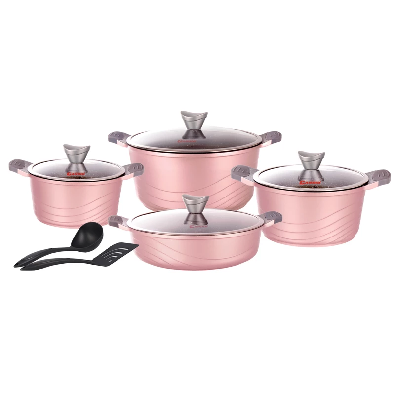 سرویس پخت و پز 10پارچه کاندید مدل اوشن ( ‌زرشکی )